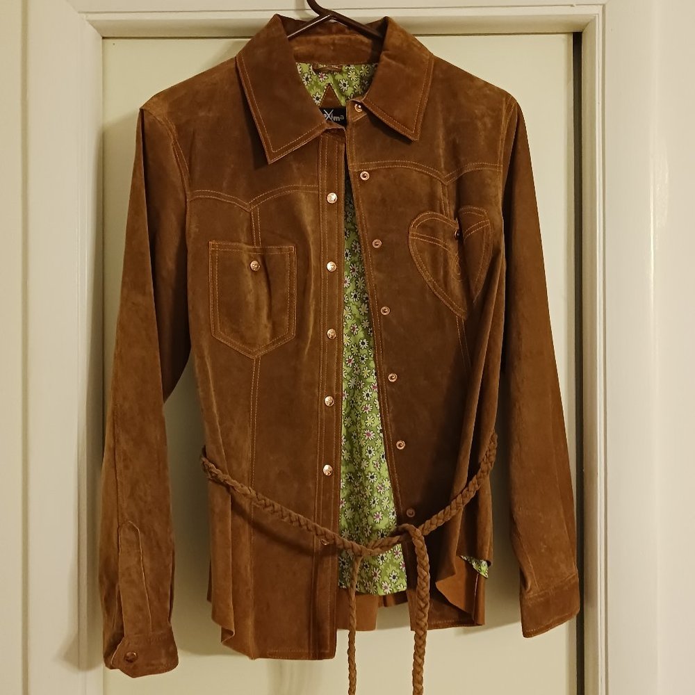 Faux suede jacket